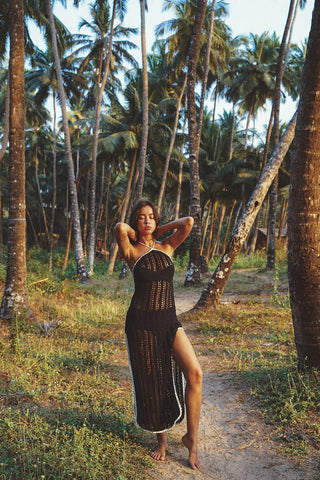 Tropical crochet dress