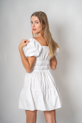 Dalt Vila Short Dress - White
