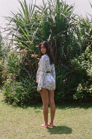 Paradiso Satin Shorts - Blue