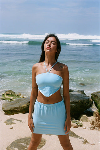 Coastal Bandana Top - Blue