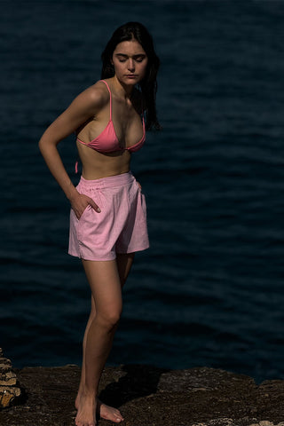 Coastal Linen Shorts - Pink