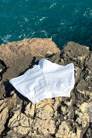 Coastal Linen Shorts - White