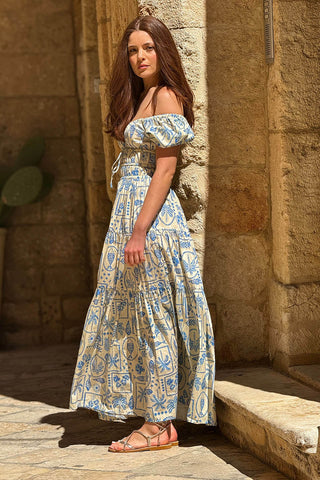 Dalt Vita Long Dress - Blue