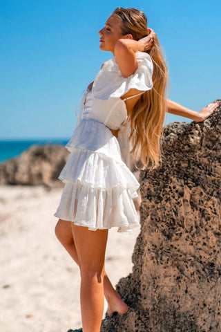 Pirata Mini Dress - White