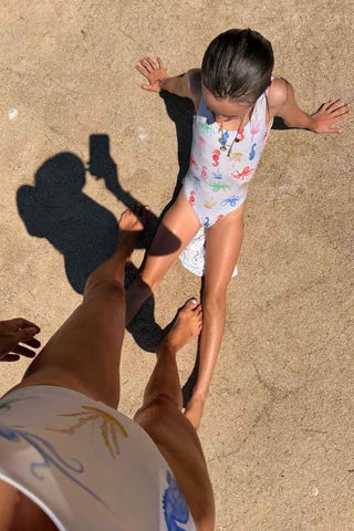 Ocean Swimsuit Kids - White
