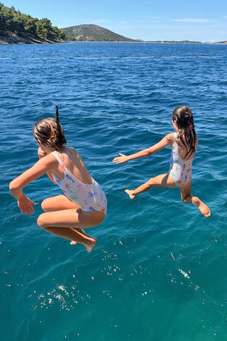 Ocean Swimsuit Kids - White
