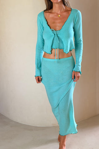 Sea Foam Knit Skirt