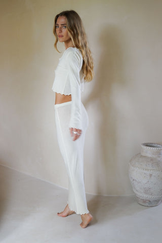 Sea Foam Knit Skirt - Ivory