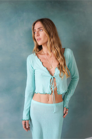 Sea foam Cardigan Knit - Mint