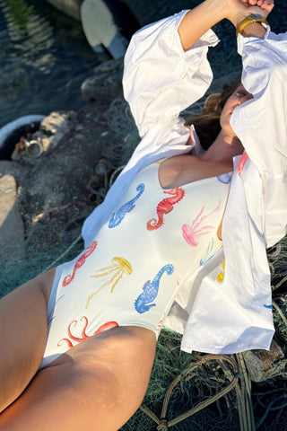 Ocean Swimsuit in White