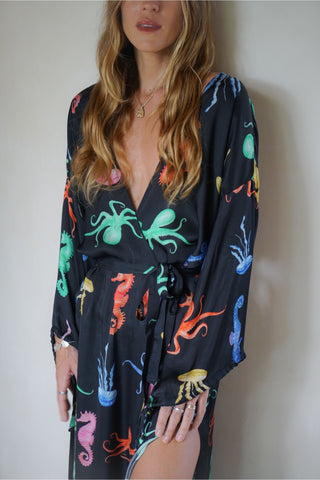 Ocean Long Kimono