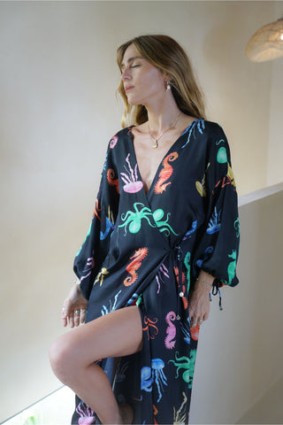 Ocean Long Kimono
