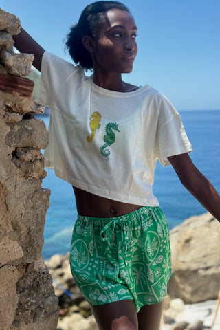 Seahorse Crop Tee